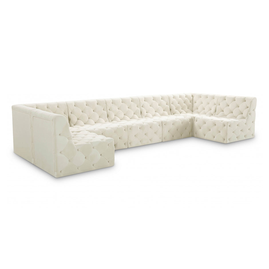 Tuft Velvet Modular Sectional