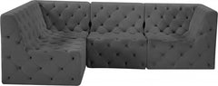 Tuft Velvet Modular Sectional