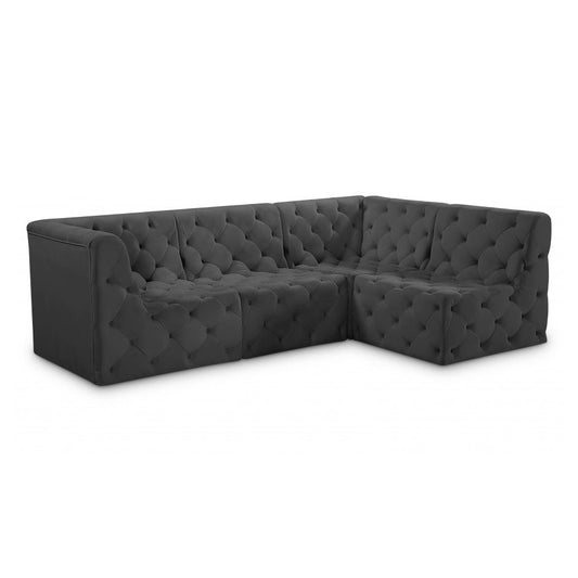 Tuft Velvet Modular Sectional