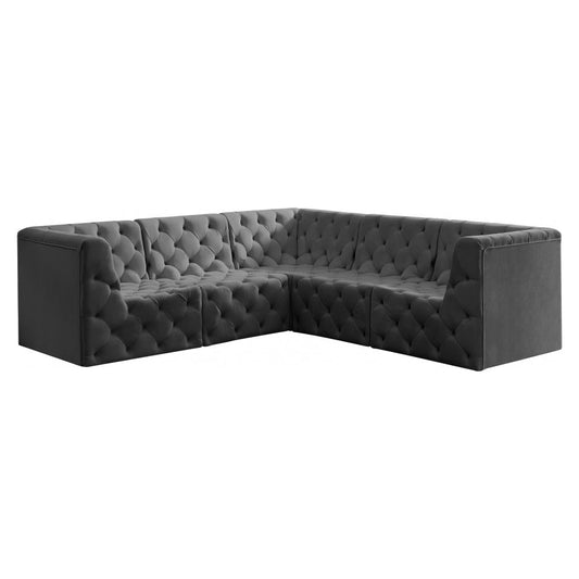 Tuft Velvet Modular Sectional