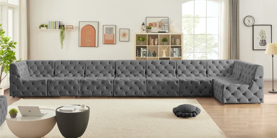 Tuft Velvet Modular Sectional