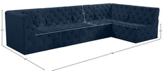 Tuft Velvet Modular Sectional