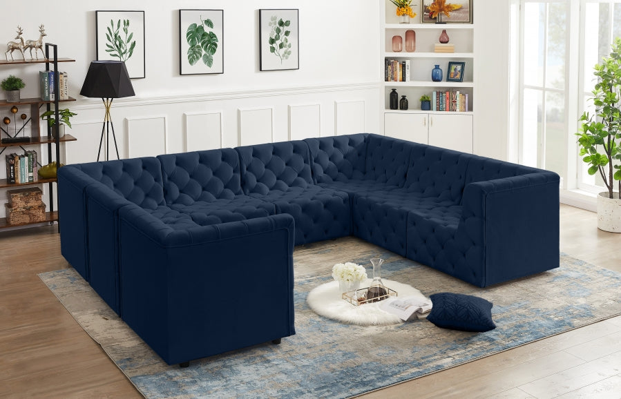 Tuft Velvet Modular Sectional