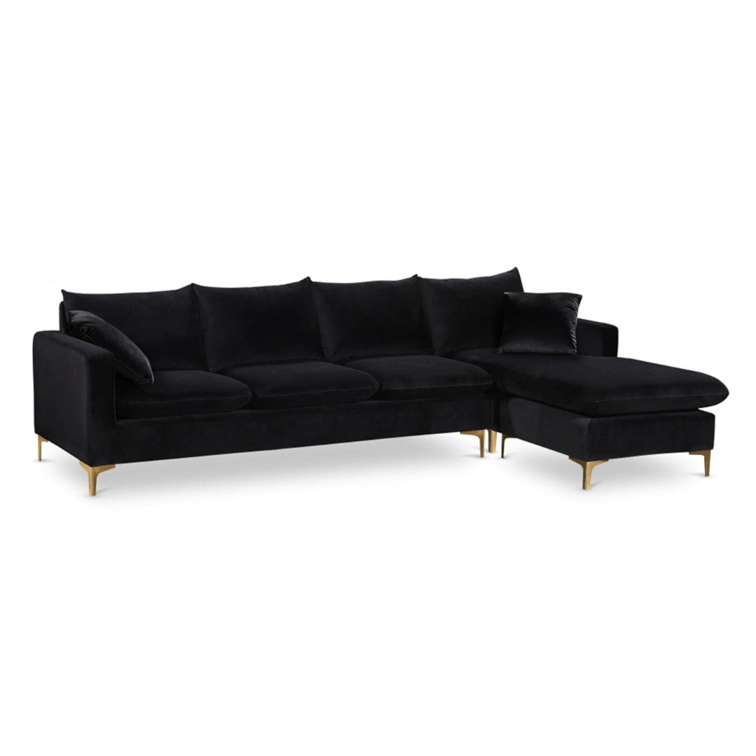 Naomi Velvet Reversible Sectional