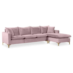 Naomi Velvet Reversible Sectional