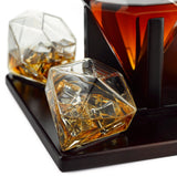 Diamond Whiskey and Wine Decanter, Great Gift! 750ml