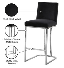 Heidi Velvet Counter Stool