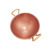 Mauviel M'PASSION Egg White Beating Bowl With Brass Handles, 4.9-Qt