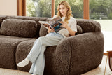 MELLOW 114" 3-Seater Sofa with 3 Ottomans