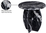 Formentera End Table - Handcrafted Marble Elegance with Unique Design for Modern Living Spaces