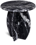 Formentera End Table - Handcrafted Marble Elegance with Unique Design for Modern Living Spaces