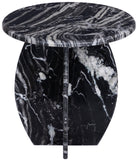 Formentera End Table - Handcrafted Marble Elegance with Unique Design for Modern Living Spaces