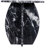 Formentera End Table - Handcrafted Marble Elegance with Unique Design for Modern Living Spaces