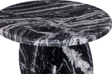 Formentera End Table - Handcrafted Marble Elegance with Unique Design for Modern Living Spaces