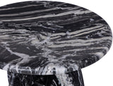 Formentera End Table - Handcrafted Marble Elegance with Unique Design for Modern Living Spaces