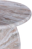 Formentera End Table - Handcrafted Marble Elegance with Unique Design for Modern Living Spaces
