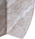 Formentera End Table - Handcrafted Marble Elegance with Unique Design for Modern Living Spaces