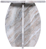 Formentera End Table - Handcrafted Marble Elegance with Unique Design for Modern Living Spaces
