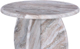 Formentera End Table - Handcrafted Marble Elegance with Unique Design for Modern Living Spaces