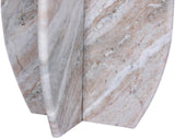 Formentera End Table - Handcrafted Marble Elegance with Unique Design for Modern Living Spaces