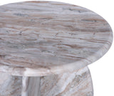 Formentera End Table - Handcrafted Marble Elegance with Unique Design for Modern Living Spaces