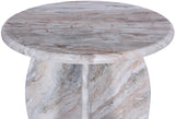 Formentera End Table - Handcrafted Marble Elegance with Unique Design for Modern Living Spaces