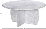 Formentera Coffee Table - Handcrafted Marble Elegance with Unique Design for Modern Living Spaces