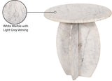Formentera End Table - Handcrafted Marble Elegance with Unique Design for Modern Living Spaces