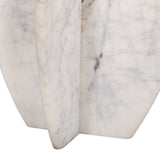 Formentera End Table - Handcrafted Marble Elegance with Unique Design for Modern Living Spaces