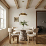 Timbra - Linen Textured Fabric Upholstered Dining Chair (Set of 2) - Natural Base