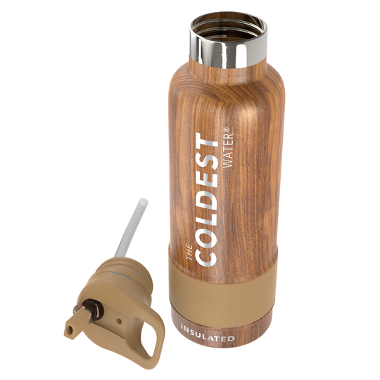 Sports Water Bottle Executive Wood