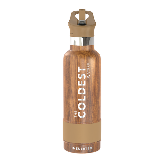 Sports Water Bottle Executive Wood