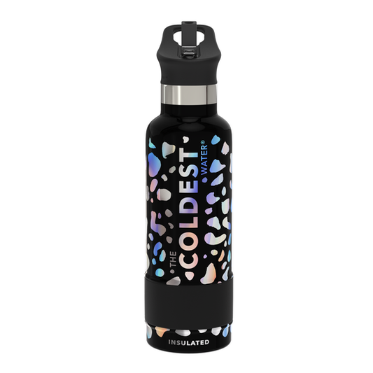 Sports Water Bottle Moonlight Leopard