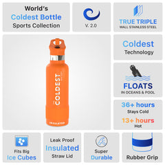 Sports Water Bottle Jupiter Orange