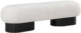Robertson Opulent Boucle Fabric Bench – Timeless Art Deco Elegance for Entryway or Living Room