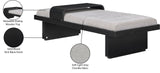 Arlington Bench - Luxurious Chenille Upholstered Seating with Sliding Tray for Modern Spaces