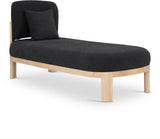 Maybourne Chaise: Elegant Mid-Century Modern Bench with Plush Upholstery and Solid Wood Base