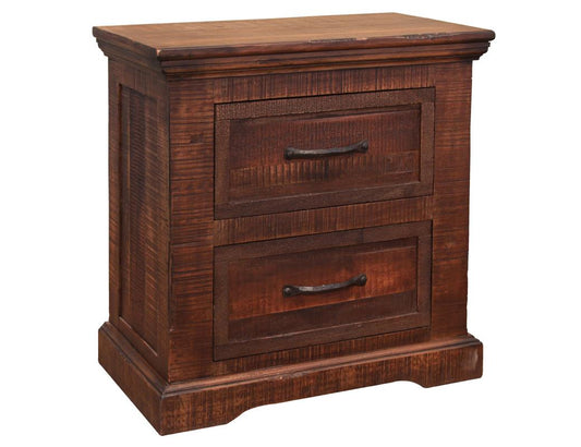 2 Drawer Nightstand - Madeira Collection Premium Wood
