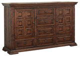 6 Drawer 2 Door Dresser - Solid Pine Wood Furniture