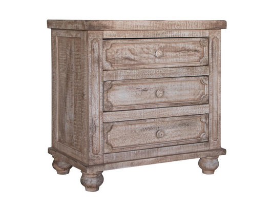 3 Drawer Nightstand | Aruba Mango Wood Bedside Table