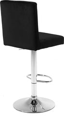 Joel Velvet Adjustable Bar | Counter Stool