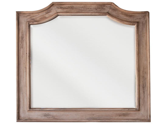 Aruba Mirror - Sustainable Mango Wood with Drift Sand Finish