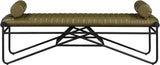 Gatsby Vegan Leather Bench – Elegant Contemporary Design with Soft Cushions for Stylish Spaces