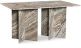Verona Dining Table - Handcrafted Black Marble with Unique Base for Timeless Elegance and Style