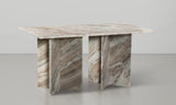 Verona Dining Table - Handcrafted Black Marble with Unique Base for Timeless Elegance and Style