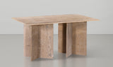 Verona Dining Table - Handcrafted Black Marble with Unique Base for Timeless Elegance and Style