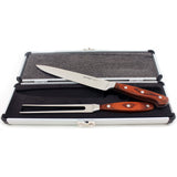 BergHOFF Pakka Wood 3Pc Stainless Steel Carving Set with Case