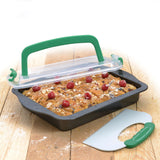 BergHOFF Perfect Slice 13" Covered Cake Pan with Tool