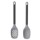 BergHOFF Leo 2Pc Utensil Serve Set, Heat-resistant Silicone, Gray