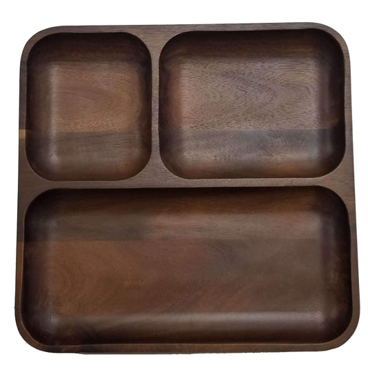 BergHOFF Acacia Wood Divided Tray, 10"